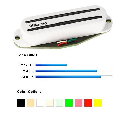 Dimarzio Dp226w Pickup Strat Bc-2/bridge Hvit