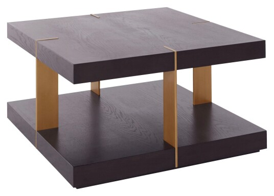 Loft24 Rocky sofabord 90 cm, brun/bronse 1743758-01-0 1743759-01-0 Loft24 Rocky sofabord 90 cm, brun/bronse 1743758-01-0 1743759-01-0