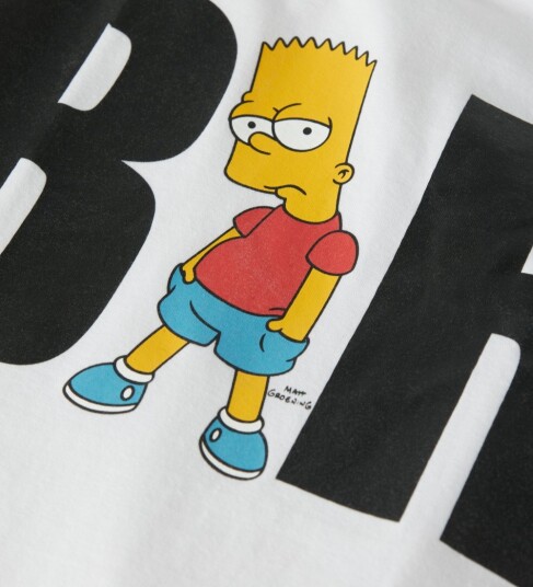Name It T skjorte NkmJuniper Bright White m. Bart Simpson Name It 6 år (116) T skjorte Hvit
