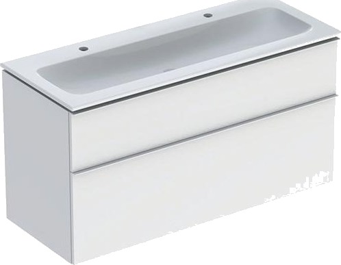 Møbelsæt Icon Smal 2Skuf 120X63 Hvid Mat