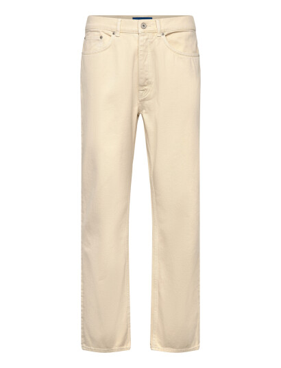 Garment Project Loose Five Pocket Jeans Ecru Cream 34 Garment Project Loose Five Pocket Jeans Ecru Cream 34