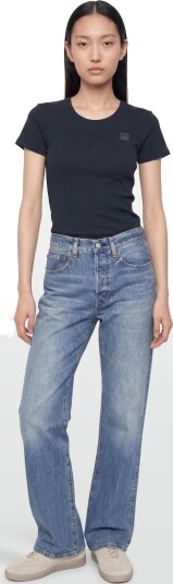 VINSON Susan Reg Cot Vin W Tee Navy XXL