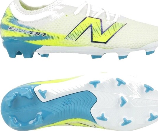 New Balance Furon V9 Team Fg Neon Tide Barn   Gress (Fg) størrelse 35½