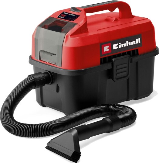 Einhell TE-VC 18/10 Li-Solo Batteridrevet Grovstøvsuger 10L Våt/Tørr Rød Einhell TE-VC 18/10 Li-Solo Batteridrevet Grovstøvsuger 10L Våt/Tørr Rød