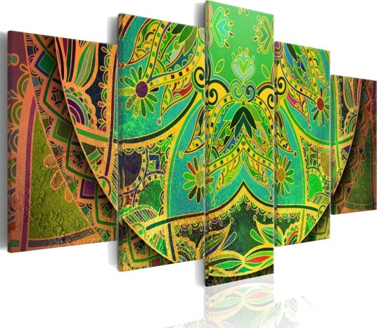 Bilde Mandala Green Energy 200x100 Artgeist sp. z o. o.