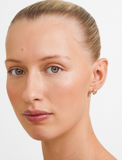 Pilgrim Lonnie Earrings Gold Plated/Multi   Gold   ONE SIZE