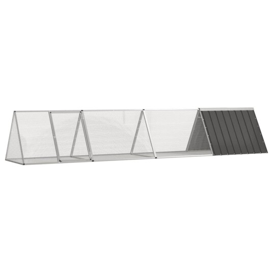 Kaninbur Antrasitt 403.5X80.5X71 cm Galvanisert Stål