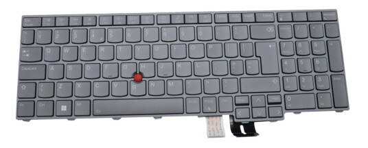 Chicony - Erstatningstastatur For Bærbar Pc - Med Trackpoint - Bakbelysning - Qwerty - Storbritannia - Grå - Fru - For Thinkpad P16 Gen 1 21D6, 21D7 Chicony - Erstatningstastatur For Bærbar Pc - Med Trackpoint - Bakbelysning - Qwerty - Storbritannia - Grå - Fru - For Thinkpad P16 Gen 1 21D6, 21D7