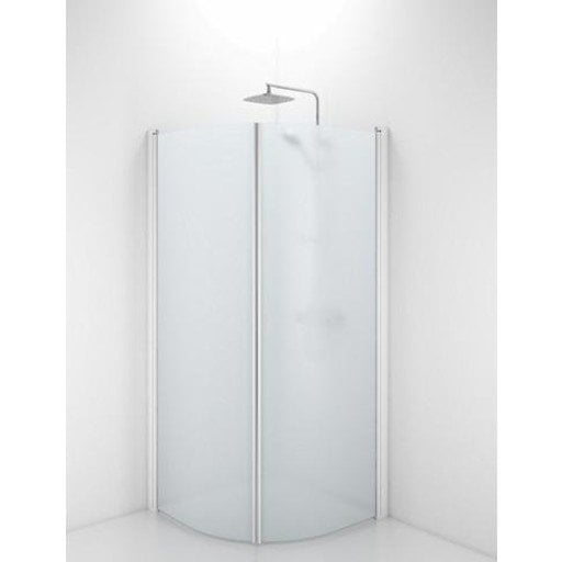 Contura Shower Space dusjdør, 62,3 cm, frostet glass, hvit profil