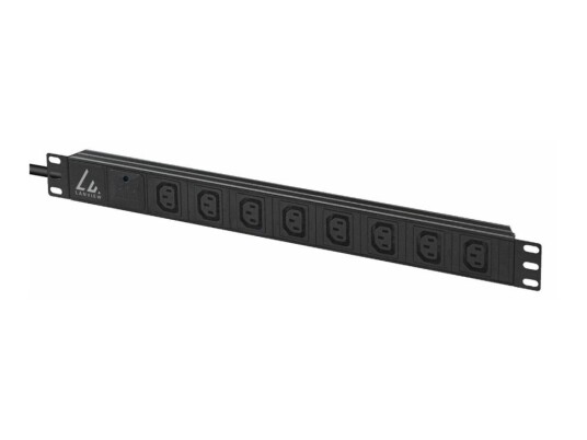 Lanview Strømfordelingslist kan Monteres I Rack 13A Ac 230 V Inngan Iec 60320 C14 Utgangskontakter: 8 power C13 1U 19" 2 M Kabel Svart Lanview Strømfordelingslist kan Monteres I Rack 13A Ac 230 V Inngan Iec 60320 C14 Utgangskontakter: 8 power C13 1U 19" 2 M Kabel Svart