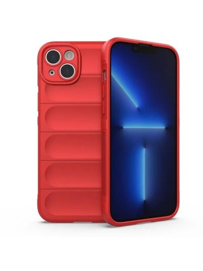 Hurtel Magic Shield Case for iPhone 14 Plus Flexible Armored Cover Red