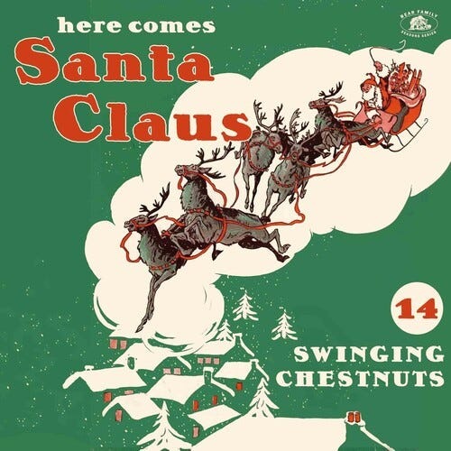 Diverse Artister Here Comes Santa Claus: 14 Swinging Chestnut LP/Vinyl