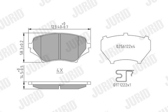 Bremseklosser JURID 573639J Bremseklosser JURID 573639J