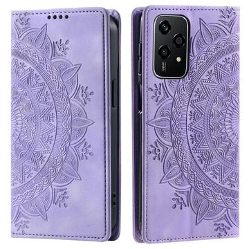 Honor 200 Lite Mandala Series Lommebok-deksel Lilla