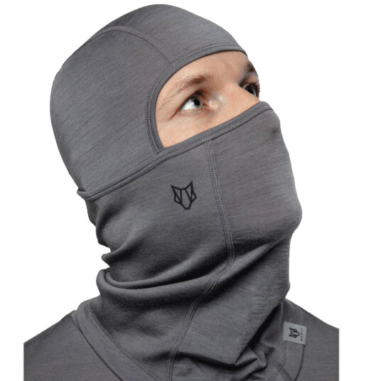 Woolf Merino Svarthetta Balaclava Grey Grey one_size