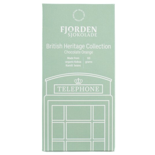 Fjorden Sjokolade British Heritage Collection Chocolate Orange Fjorden Sjokolade British Heritage Collection Chocolate Orange
