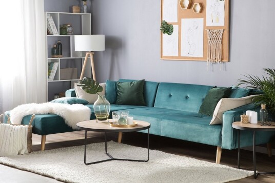 Vadso Hjørnesofa 303 cm Grønn