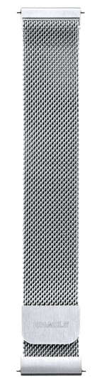 Triacle naturlig mesh stålreim universal 22 mm V2, sølv