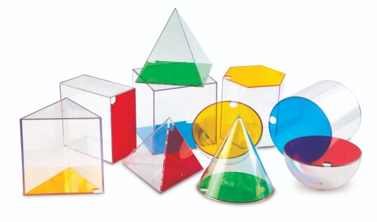 Learning Resources Store geometriske former 10 stk