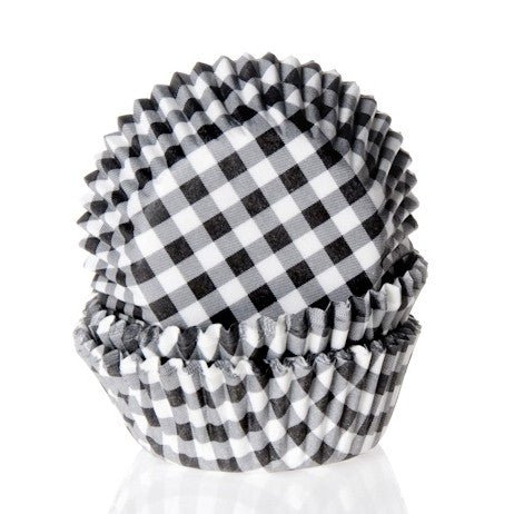 House Of Marie Muffinsformer Gingham Svart  Pk/50 