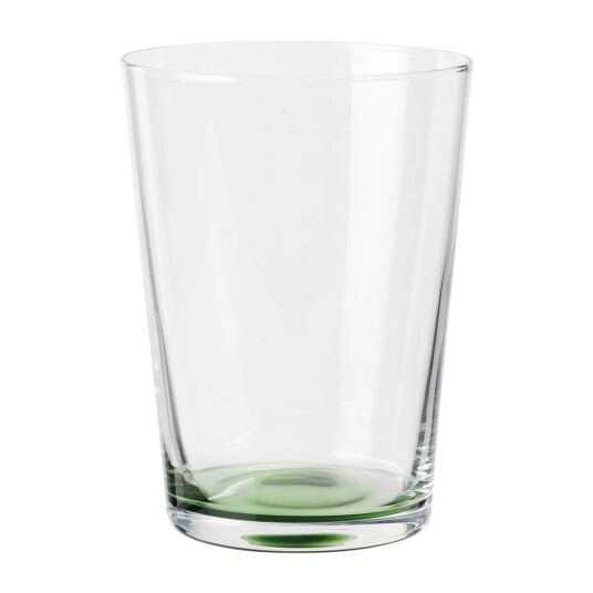 Broste Copenhagen Hue drikkeglass 15 cl Clear-olive green