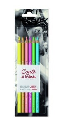 Conté à Paris "Bright Hues" Pastellpennor 6st Conté à Paris "Bright Hues" Pastellpennor 6st