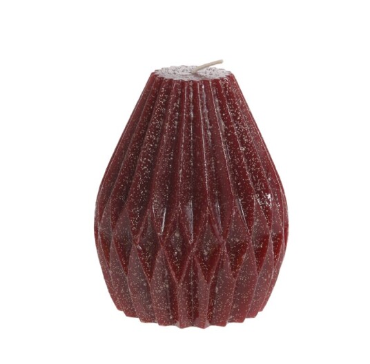 Diamantlys med glitter cherry stort