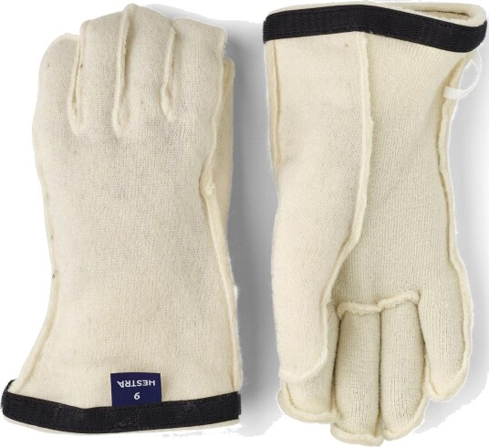 Hestra Heli Ski Wool Liner 5 Finger Ullfôr til vott 020 Offwhite 6