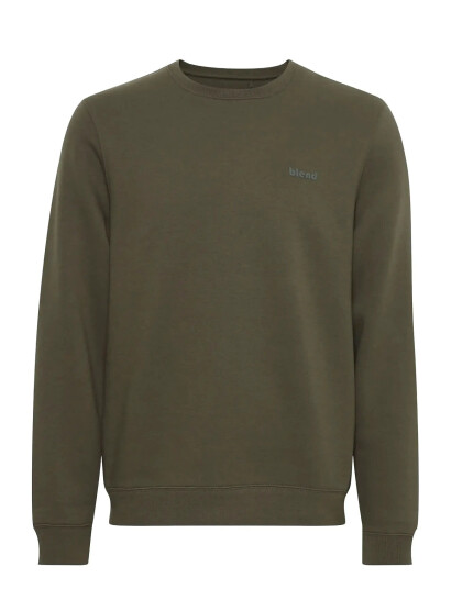 Blend Bhdownton Crewneck Khaki green S Blend Bhdownton Crewneck Khaki green S