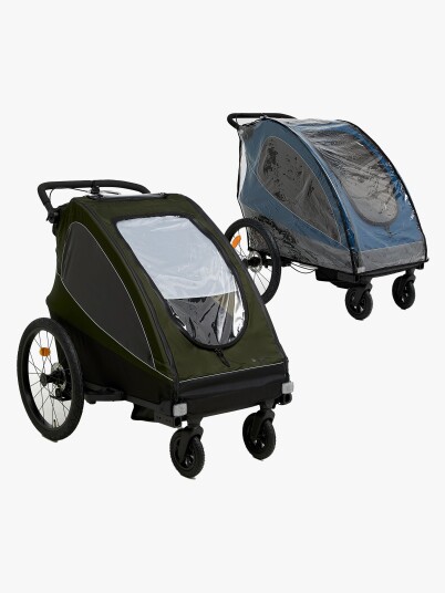 Beemoo Activity Sport Sykkelvogn Inkl. Regntrekk, Green
