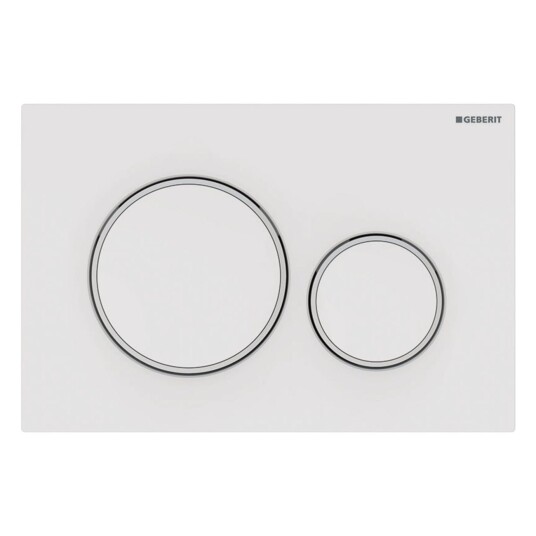 Geberit Sigma20 Betjeningsplate Hvit/Hvit Matt/Hvit Geberit Sigma20 Betjeningsplate Hvit/Hvit Matt/Hvit
