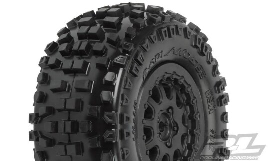 Badlands SC 2.2"/3.0" M2 Medium Tires Mounted ProTrac for he