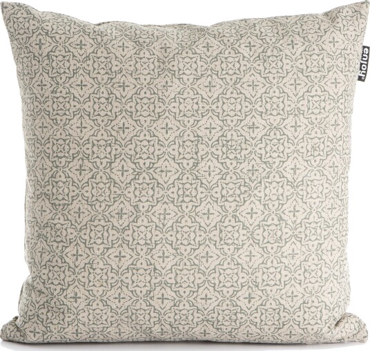 Enjoy Design Pute m/dunfyll Maia beige m/grønn trykk 50x50cm