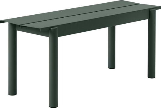 Linear Benk Stål 110 cm Mørkegrønn Linear Benk Stål 110 cm Mørkegrønn
