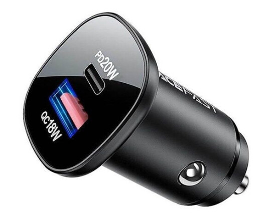 Acefast Fast Charge Car Charger B1 38W (1xUSB-C+1xUSB-A)