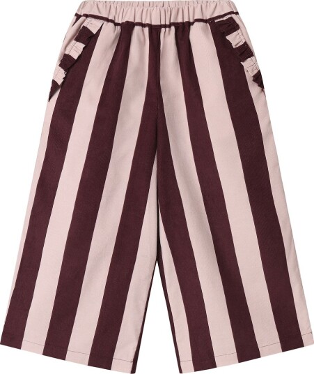 Fliink Dolly Stripe Pant SMOKE ROSE/BURGUNDY STRIPE 122