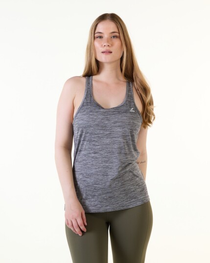 LEVITY Essential Marl Tank Top Grey Marl - S