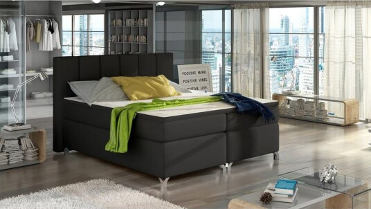 Box Spring Eltap Basilio Soft 11 Svart 140x200 cm