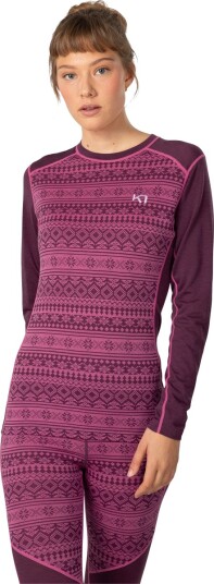 Kari Traa Mina Ls - Burgundy - XL