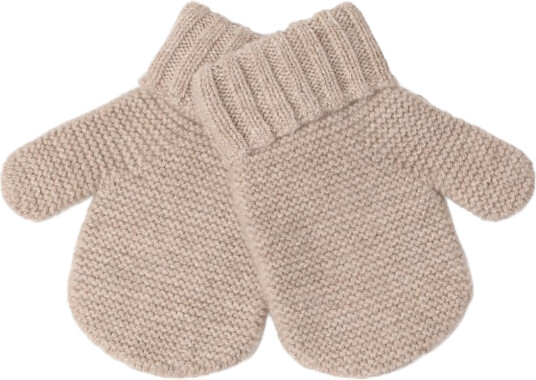 Lindex Mittens In Merino Wool - Beige - 0-6