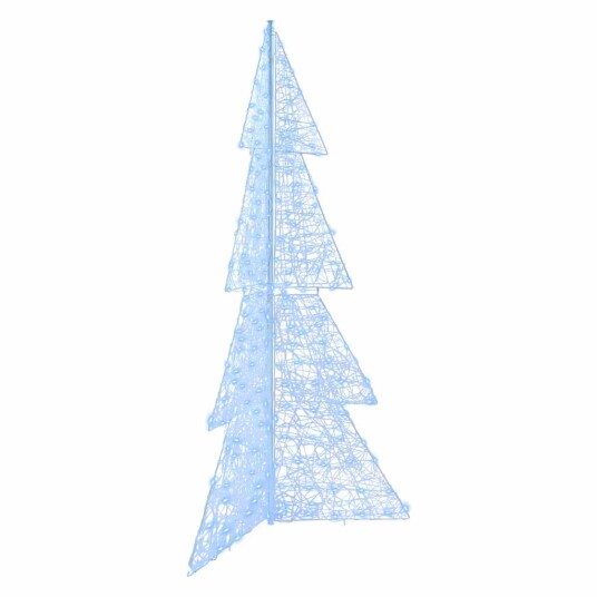  Juletre med 240 LED Kald Hvit 180 cm Akryl