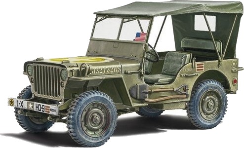 ITALERI 1:24 Willys Jeep MB Byggesett - 80-årsjubileum