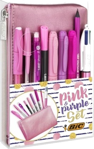 Bic 964280, Kulepenn, Mekanisk Blyant, Rosa, Rosa, 0,7 Mm, Plastetui
