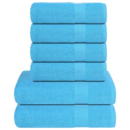 6 delers håndklesett FROGN turkis 360 gsm 6 delers håndklesett FROGN turkis 360 gsm