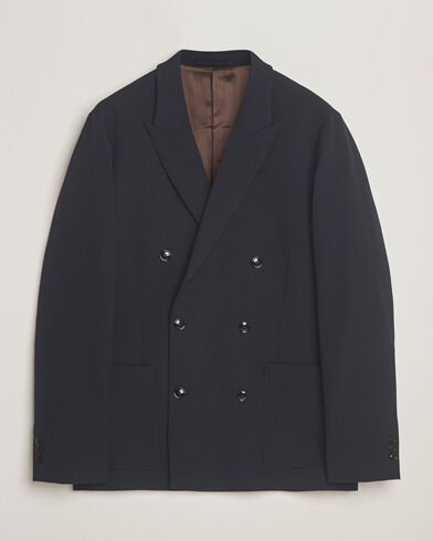 NN07 Jordin Wool Double Breasted Blazer Deep Navy