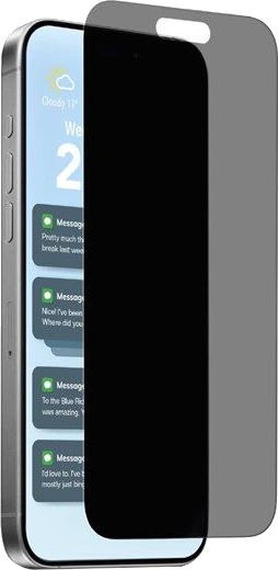 Puro Privacy 9H Herdet Glass Skjermbeskytter for iPhone 17/17 Pro/16 Puro Privacy 9H Herdet Glass Skjermbeskytter for iPhone 17/17 Pro/16