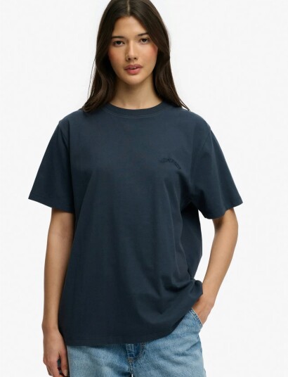 Superdry Essential Logo Loose Tee   Navy   8