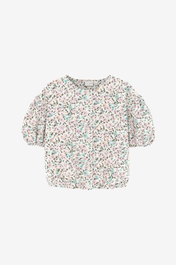 Name It Bluse nkfelma SS Short Top Hvit