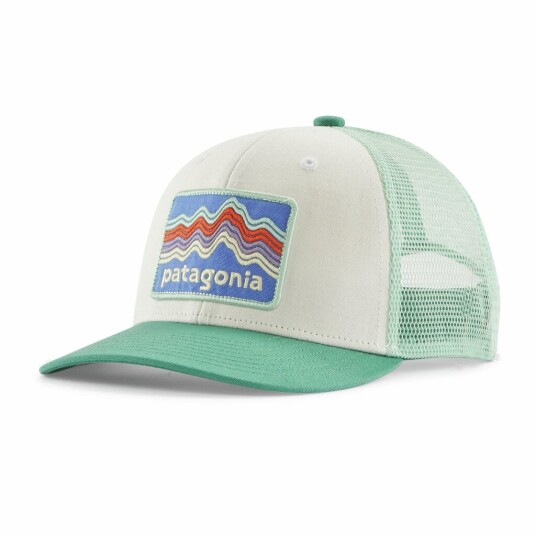 Patagonia Kids Trucker hat Heartleaf Green Patagonia Kids Trucker hat Heartleaf Green