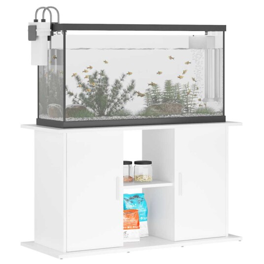 Akvariumstativ Hvit 101X41X58 cm Konstruert Tre